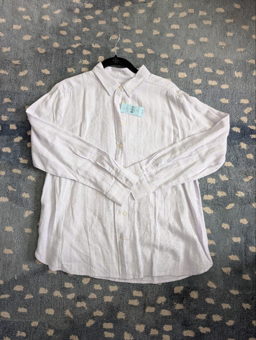 NWT Loft Light Lavender Button-Up Shirt, Size MP